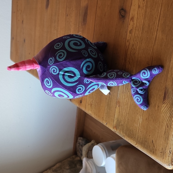 Narwhal 9.5" by Fur Balls Like New! - Picture 4 of 7
